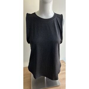 FITKICKS Live Well Active‎ Lifestyle Relaxed-Fit Workout Top Charcoal Size Small